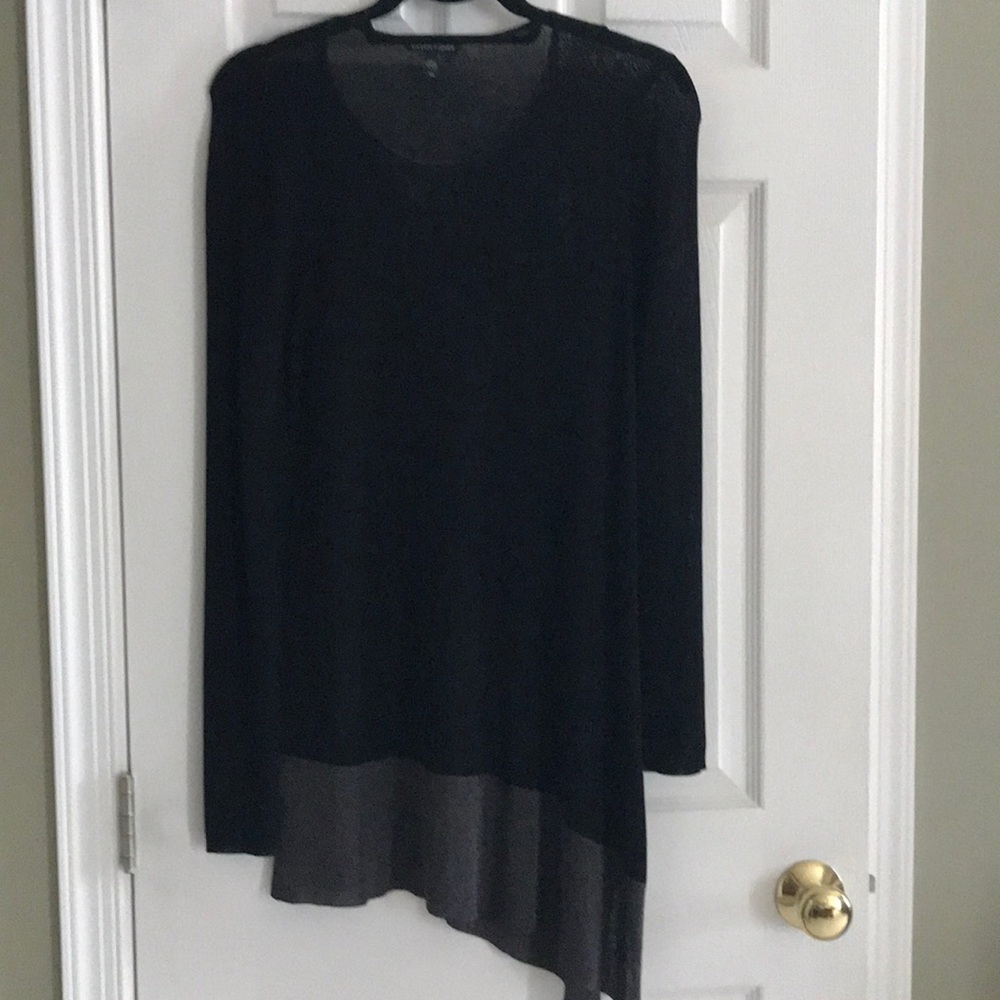 Asymmetrical EIleen Fisher tunic.